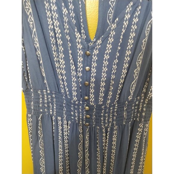 VTG Y2K Japna Sleeveless Straight Leg Tribal Striped Jumpsuit M Boho Western - Picture 3 of 8